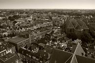 Zwolle vanaf de Peperbus van mono chromie thumbnail