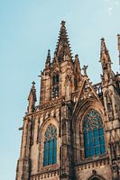 Close up of the Cathedral of Barcelona