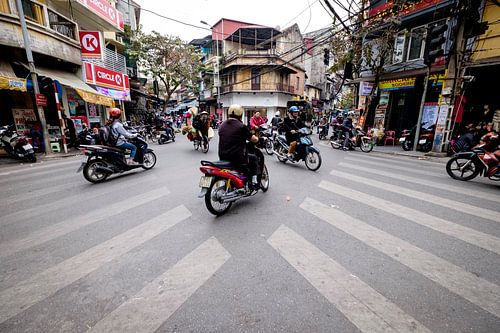 Verkeer in Hanoi Vietnam