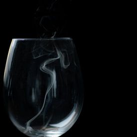 Drieluik Wijnglas van Jolanda Mol