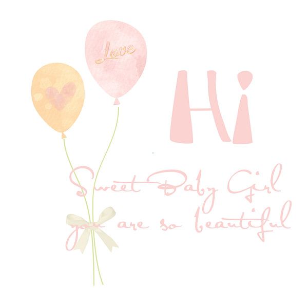 Hi, Baby Girl van Yvonne Blokland