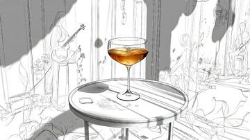Goldener Cocktail im Jazzclub von Frank Heinz