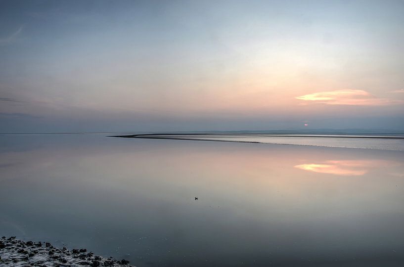Sonnenuntergang über Morecambe Bay von Frans Blok