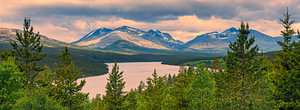 Panorama der Sohlberg-Seen in Rondane, Norwegen