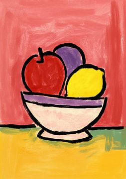 Bunte Früchte im Minimalstil von Niklas Maximilian