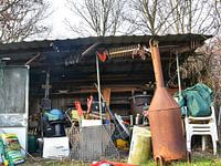 Tuingereedschap en rotzooi  op volkstuin