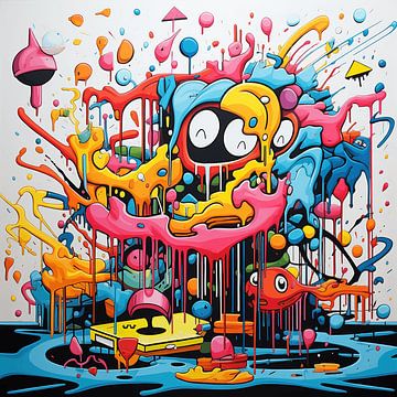 Kleurrijke Chaos van Art Lovers