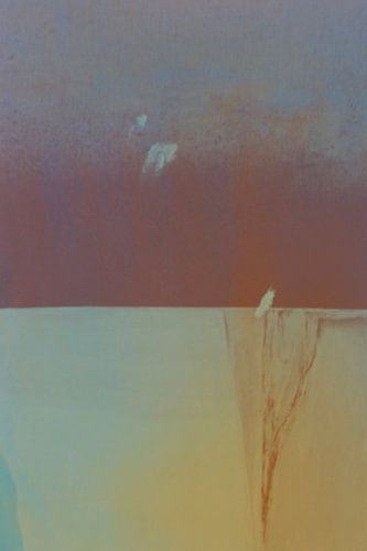 Œuvre abstraite moderne aux couleurs couvertes