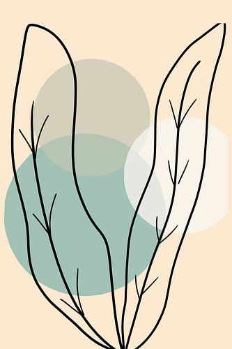 Stage Green Leafs Abstract