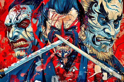 picturesque Japanese samurai