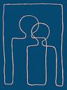 Together One, Prussian Blue/Potters Pink by Atelier Andrea thumbnail