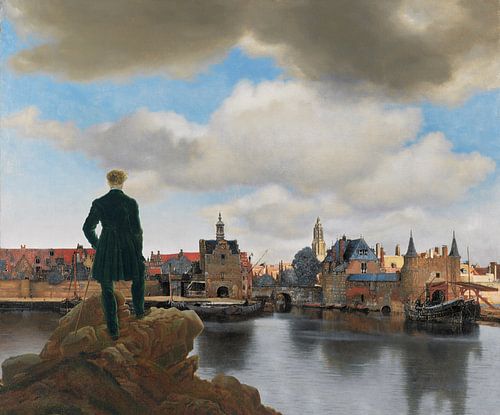 View of Delft, by Johannes Vermeer by Masters Revisited