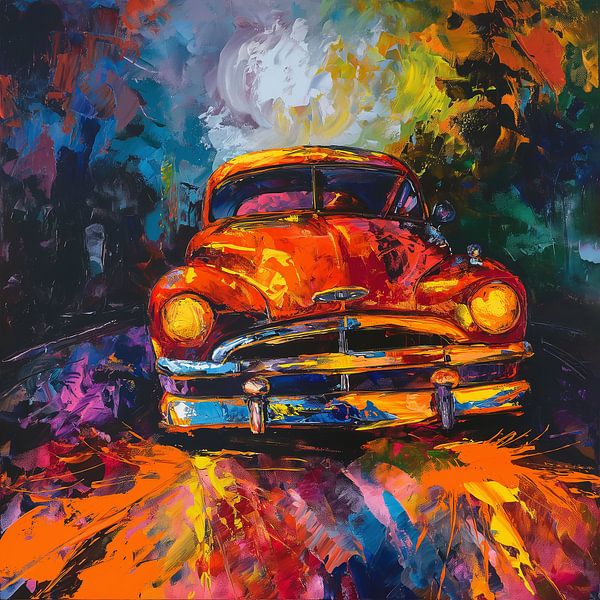 Oldtimer abstract van TheXclusive Art