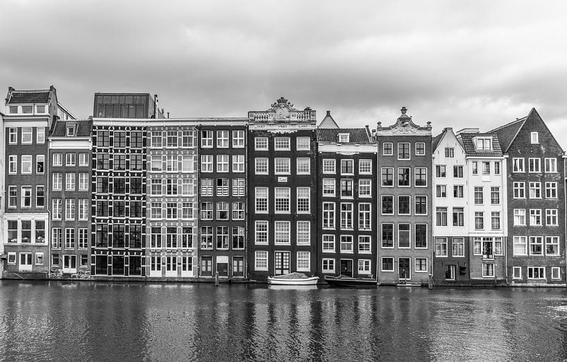 het Rokin in Amsterdam zwart wit van Ivo de Rooij