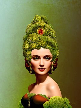 Baroque Diva with Broccoli by Britta Glodde