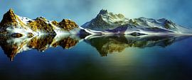 Verschneite Berge 5