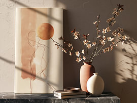 Nature morte « Japandi » au soleil
