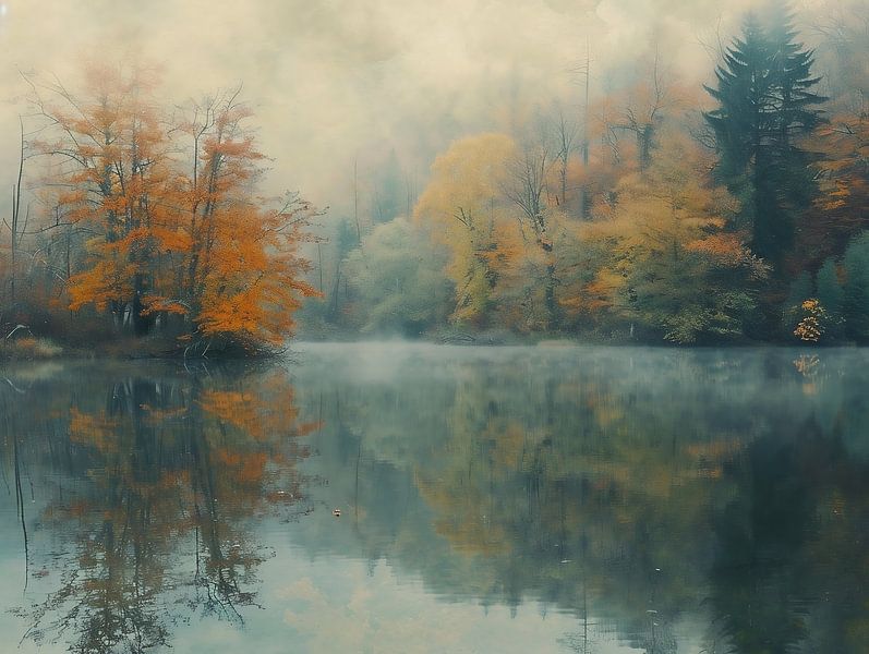 Spiegelung im See von fernlichtsicht