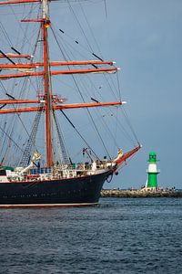 Segelschiffe auf der Hansesail in Rostock