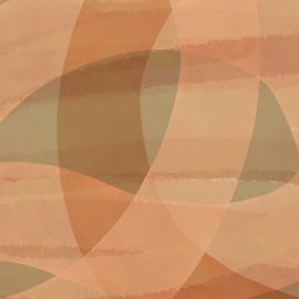 Abstracte vormen en lijnen in pastel nr. 2_4 van Dina Dankers