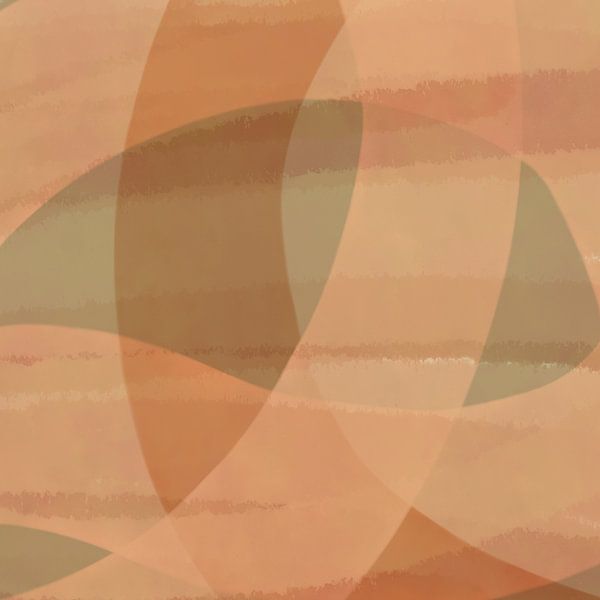 Abstrakte Formen und Linien in Pastellfarben Nr. 2_4 von Dina Dankers