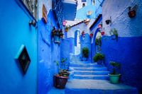 Beautiful blue city in Morocco