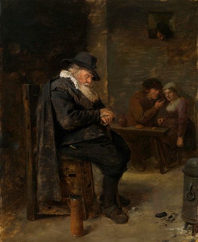 Oude man in een kroeg, Adriaen Brouwer