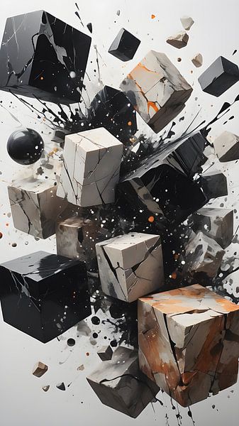 Energy and Chaos in Breaking Cubes by Bart Veeken