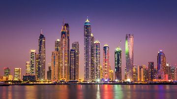 Dubai Marina Skyline von Albert Dros
