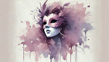 Venetiaans masker van Nicolette Vermeulen