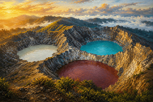 Die Geheimnisse des Kelimutu