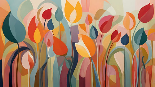 Moderne bloemenharmonie