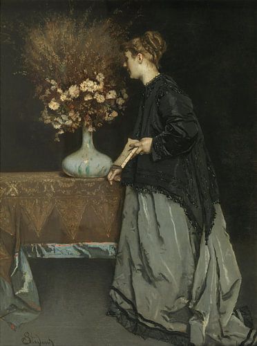 Autumn flowers, Alfred Stevens