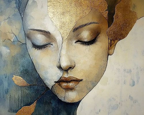 Frauenporträt | Serenity in Blau