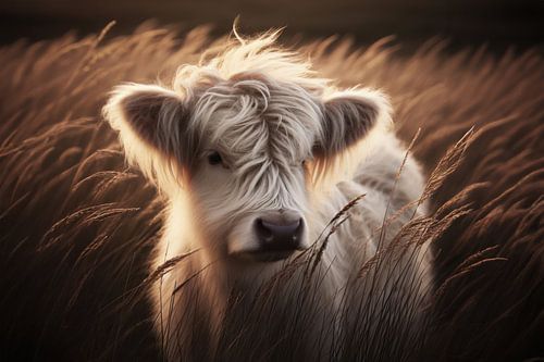 Veau Highlander écossais