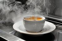 prepare a cup of coffee or cappuccino