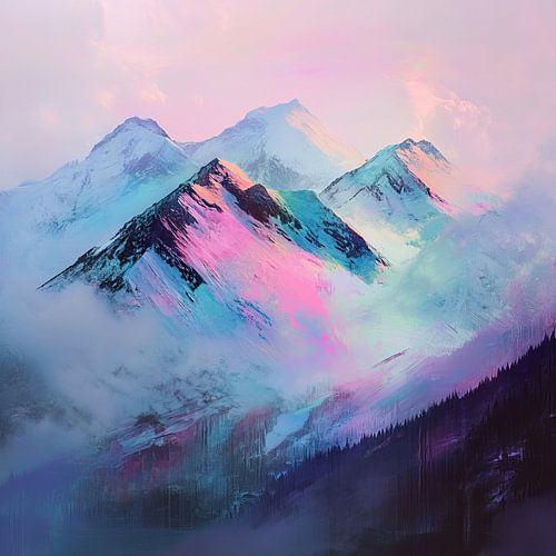 Serene Mountain Hues