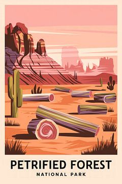 Versteend woud, Arizona van Poster Art Shop