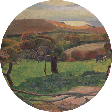 Landschap van Bretagne, Paul Gauguin
