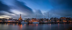 Coucher de soleil sur Alkmaar, la tour d'accise et Bierkade 03