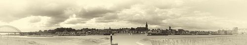 Panorama Nijmegen sepia