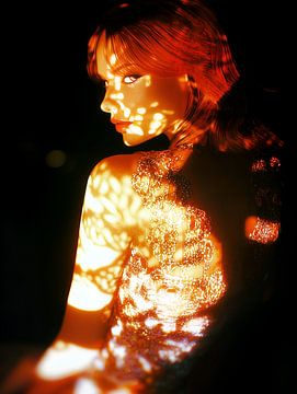 Portrait woman in lingerie