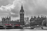 Photo de Londres - Skyline avec des bus rouges - 1 par Tux Photography Aperçu