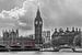 Londen foto - Skyline met rode bussen - 1 van Tux Photography