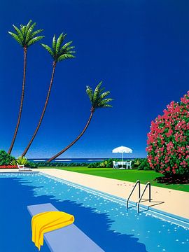 Hiroshi Nagai - Zwembad van Timeless Artworks