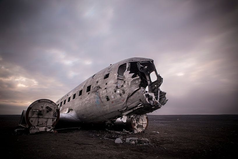 DC3 échoué sur la plage Islande par marcel wetterhahn
