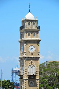 Klok toren Haifa Israël van Melanie Kruissel