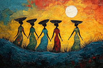 Femmes traditionnelles africaines sur PixelPrestige