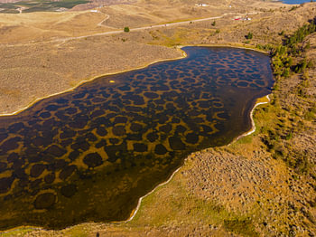 Vue aérienne du lac Spotted