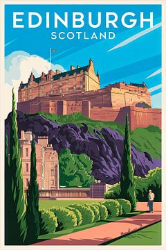 Edinburgh, Schotland. van Poster Art Shop